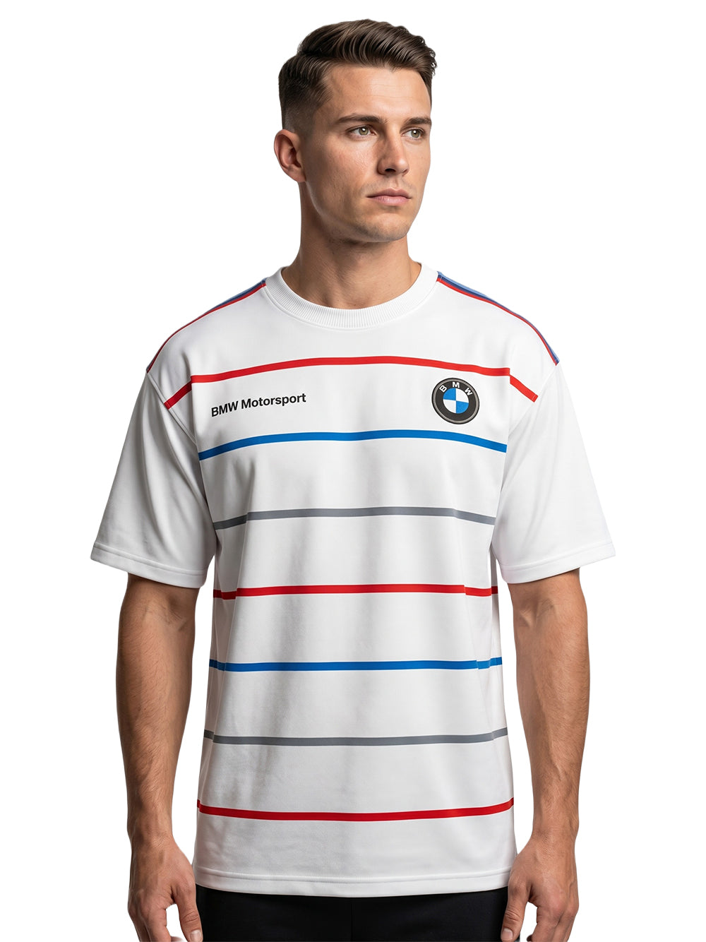 BMW Motorsport Striped Oversize Tee