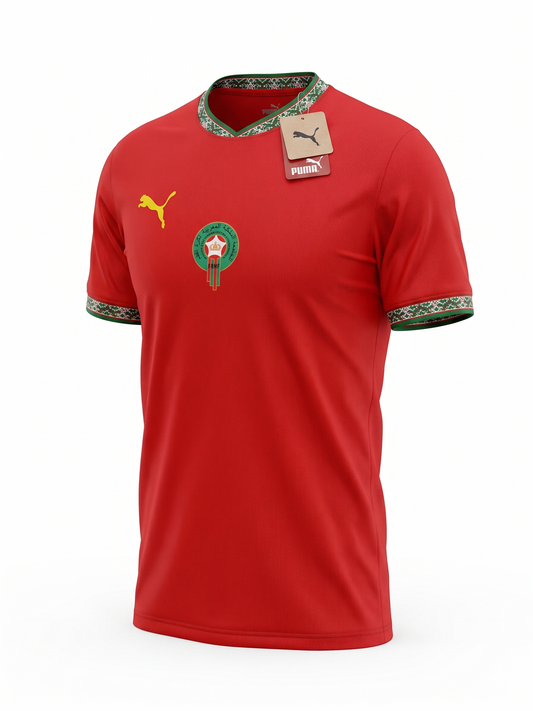 Morocco-Themed Customizable Football Jersey 2026