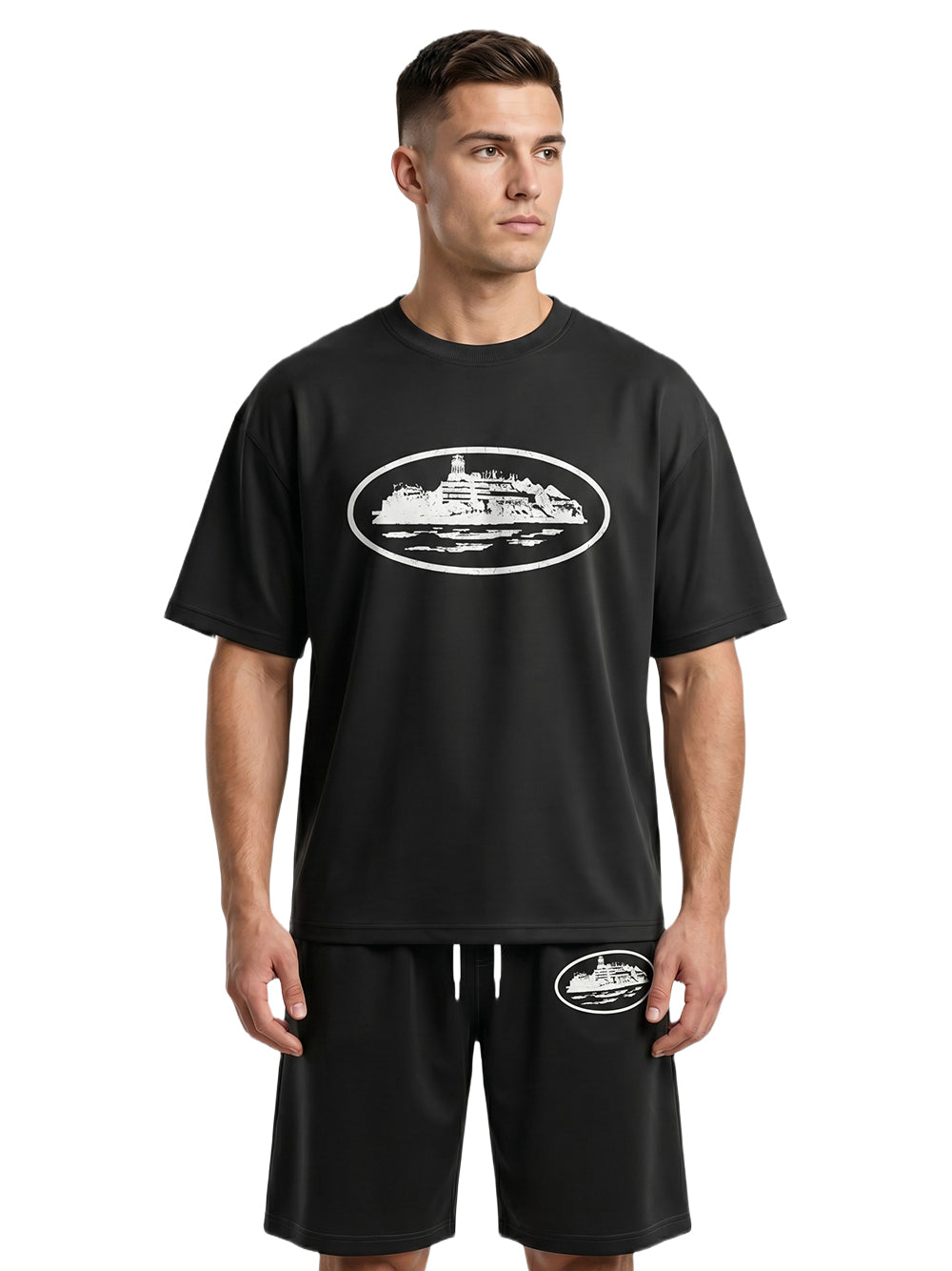 Monochrome Fortress Graphic Oversized Set