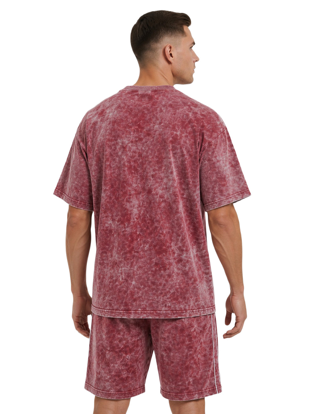 Acid Wash Contrast Piping Oversized Set