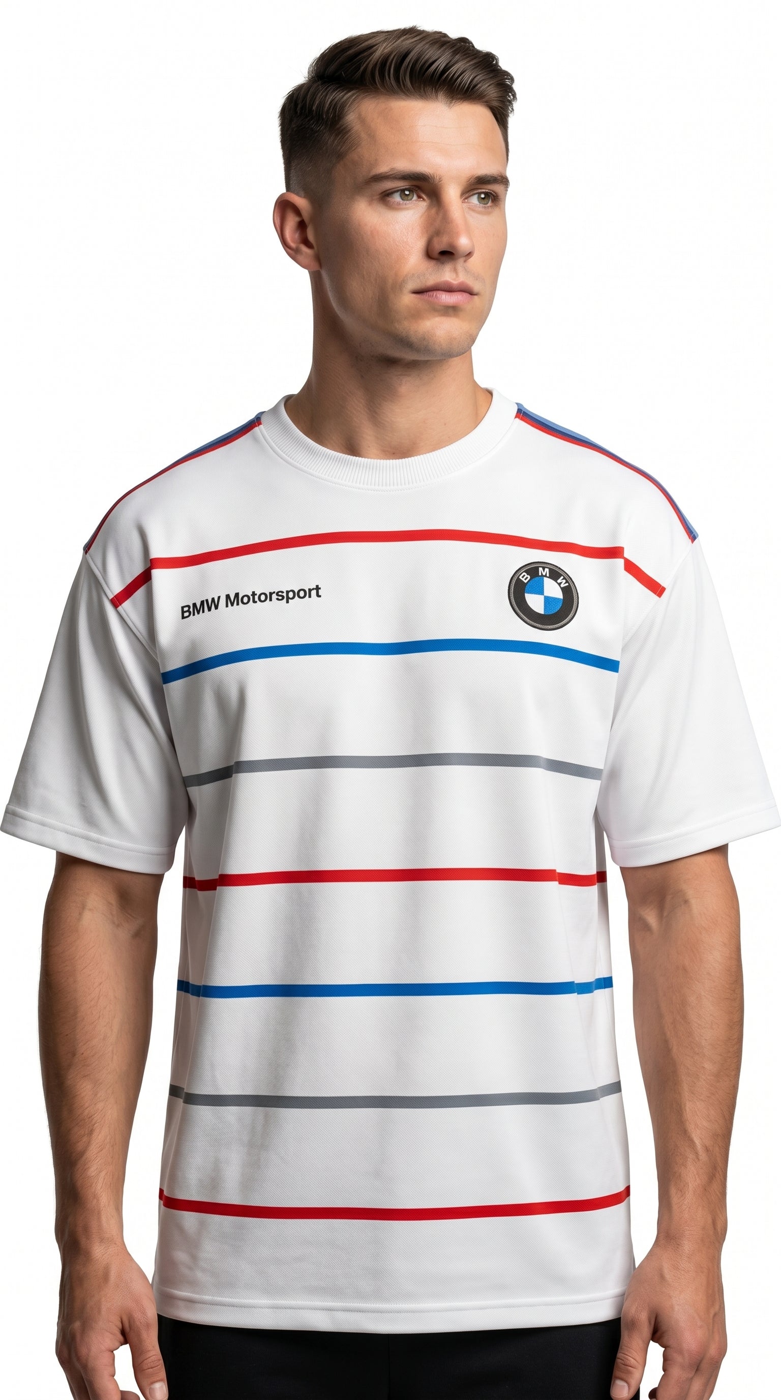 BMW Motorsport Striped Oversize Tee