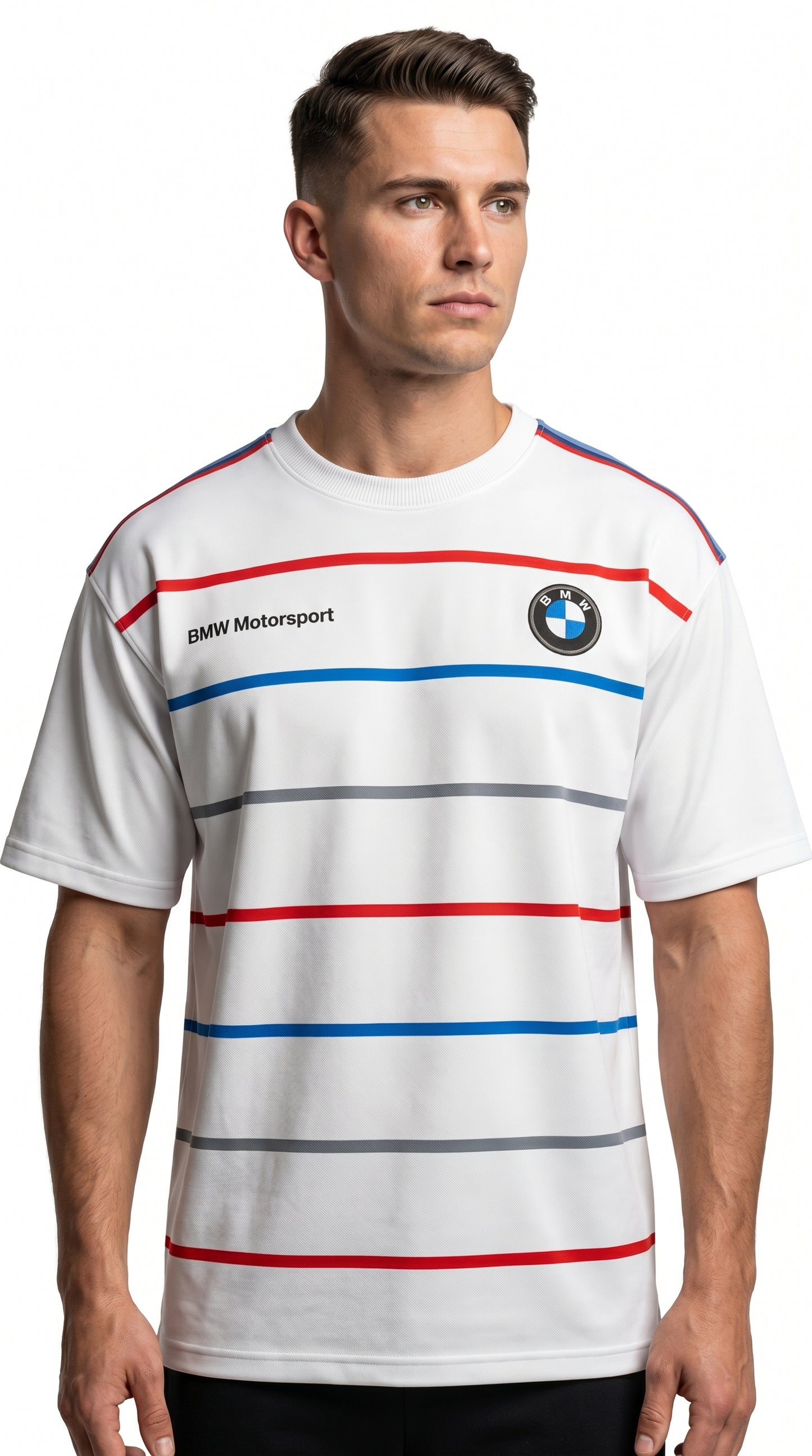 BMW Motorsport Striped Oversize Tee