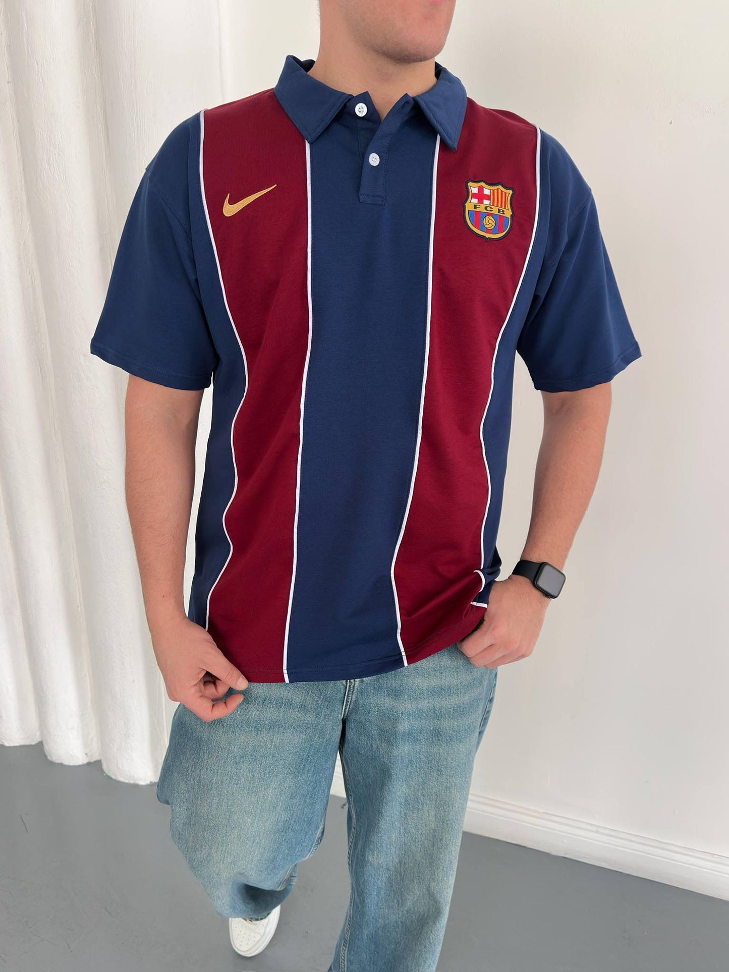 FC Barcelona Retro Style Polo