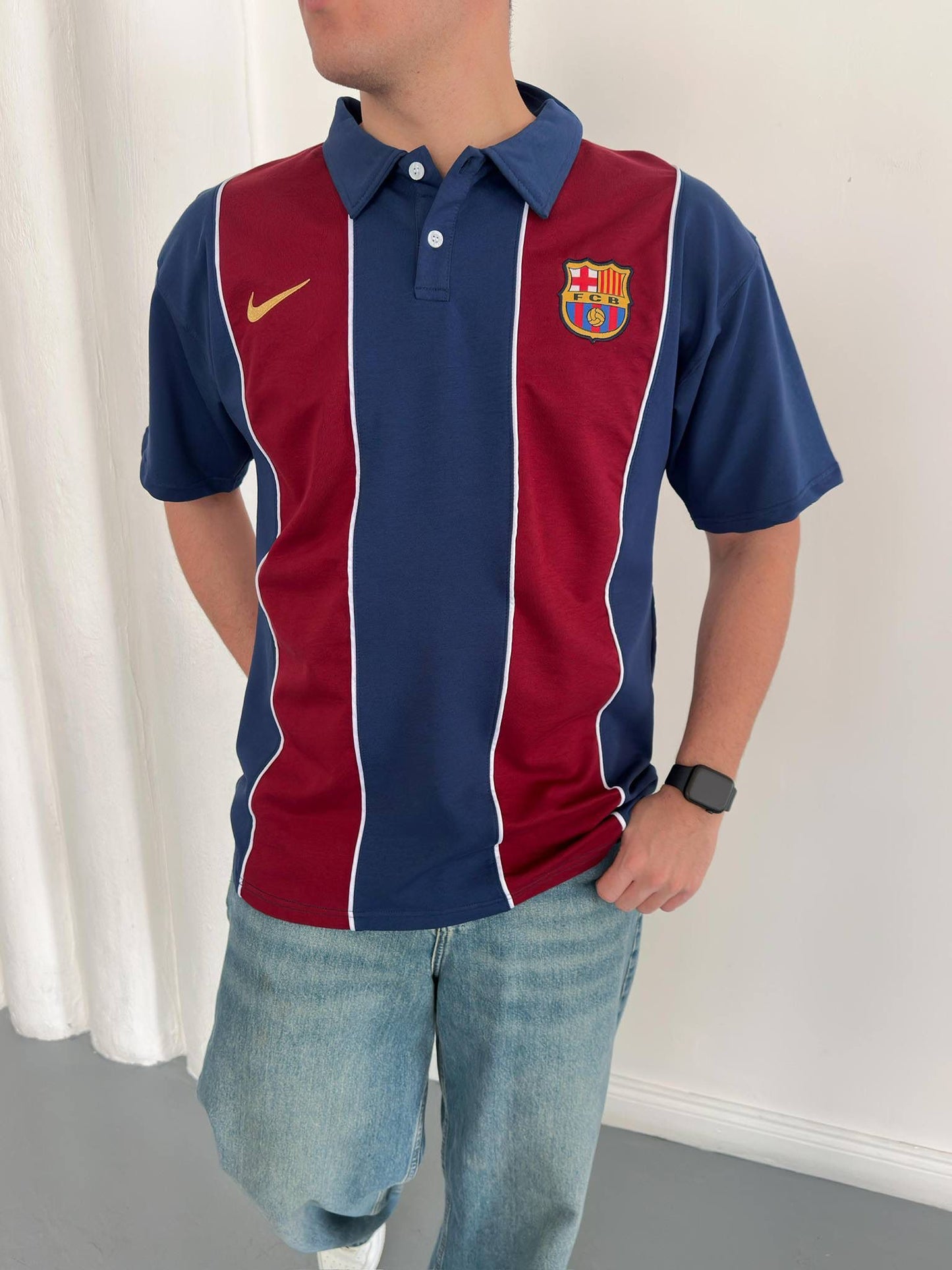 FC Barcelona Retro Style Polo
