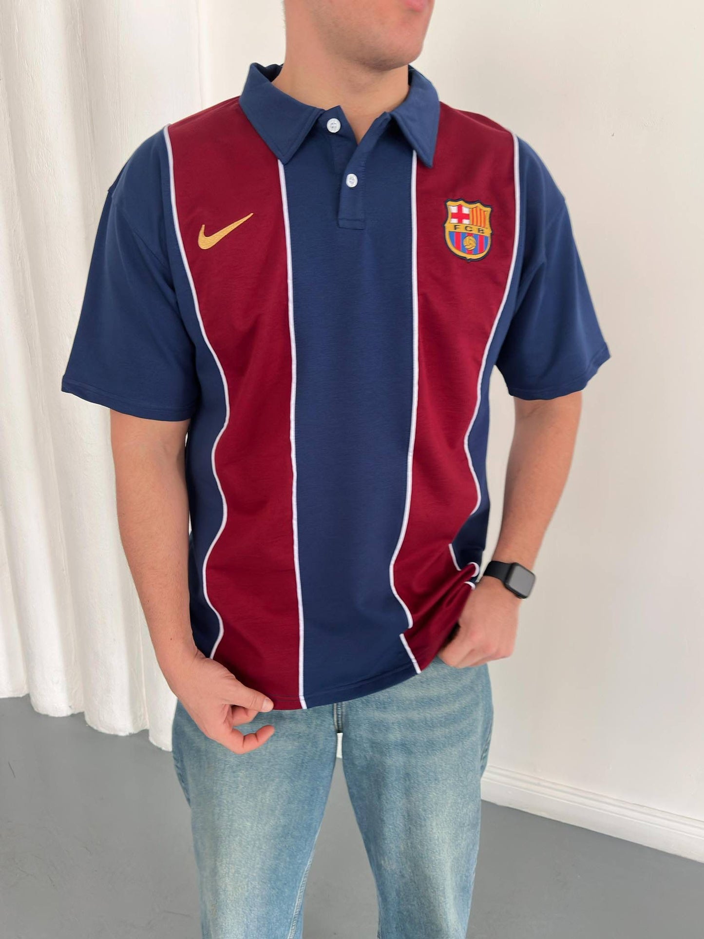 FC Barcelona Retro Style Polo